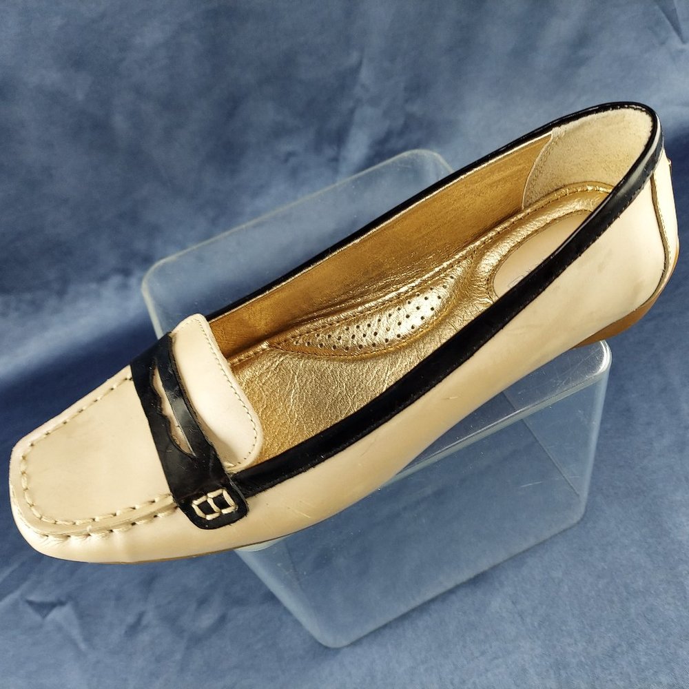 sperry black patent leather loafers